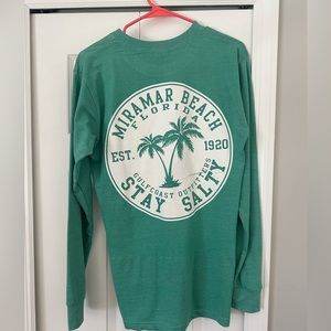 Size medium cotton blue long sleeve shirt